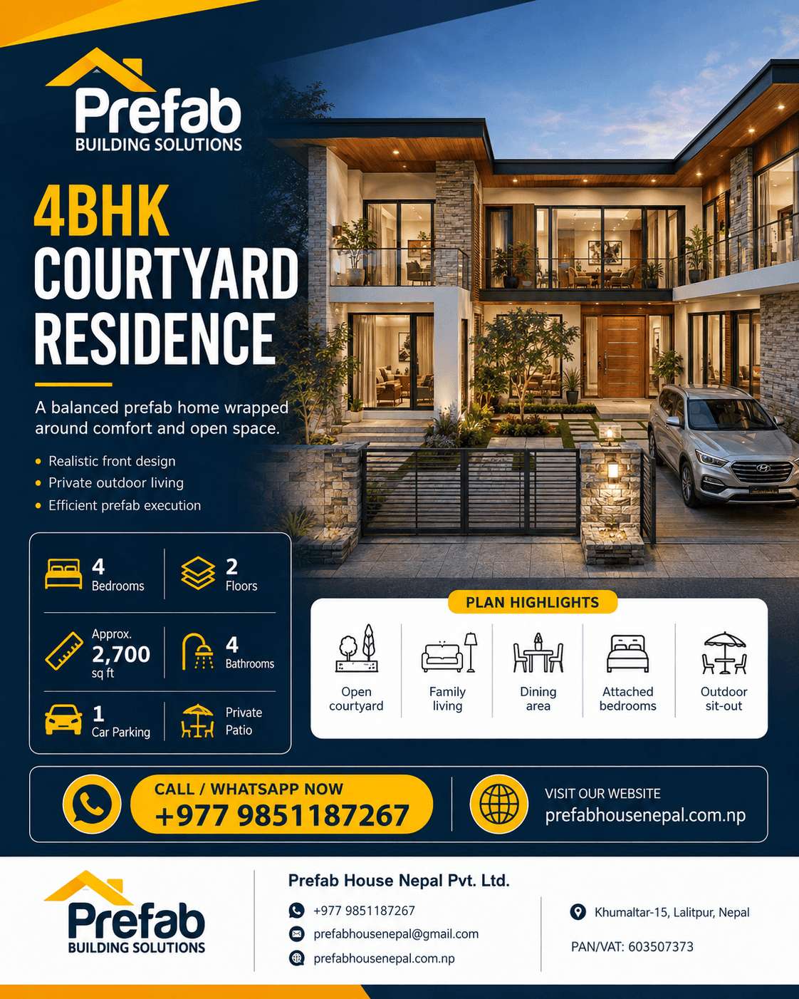 4BHK Courtyard Residence, product image 1 of 1