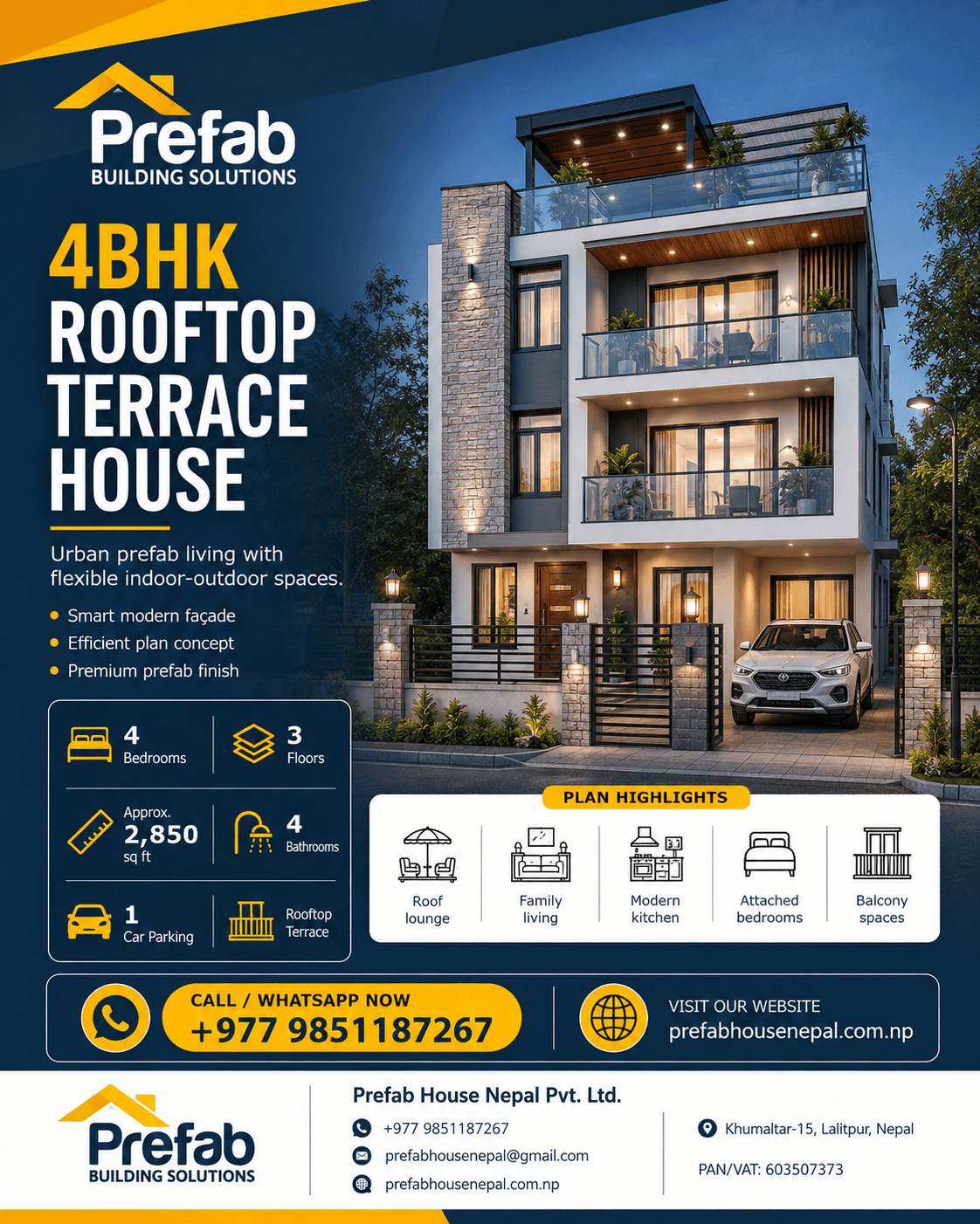 4BHK Rooftop Terrace House, product image 1 of 1