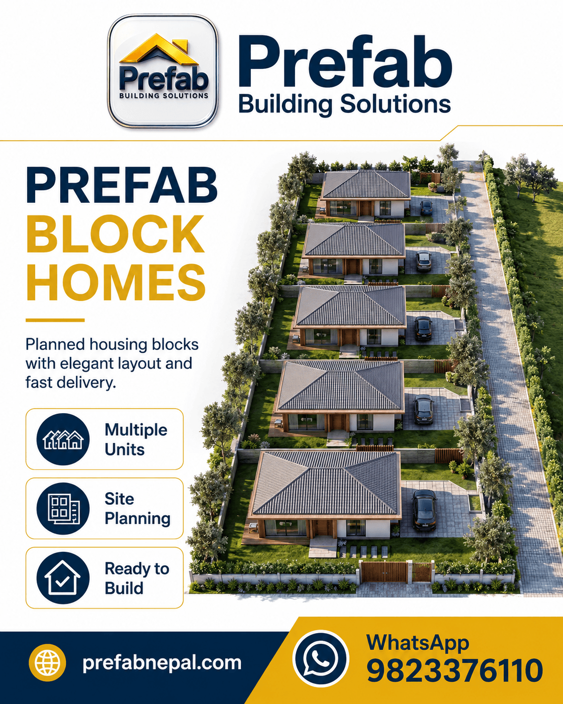 Prefab Block Homes house model reference by Prefab House Nepal